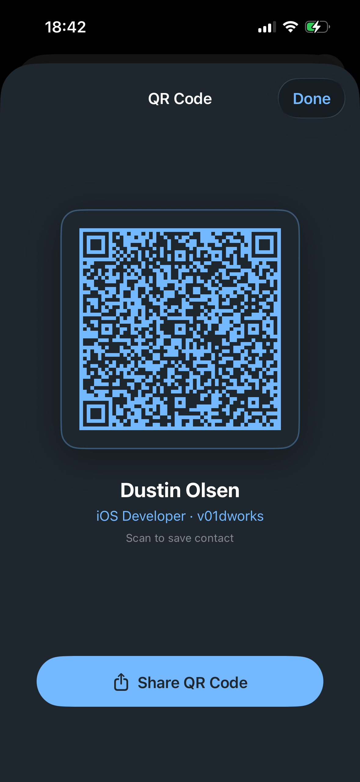 HelloPass app screenshot — sharing